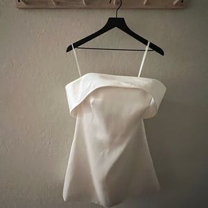 BHLDN AMSALE Alix bow back dress